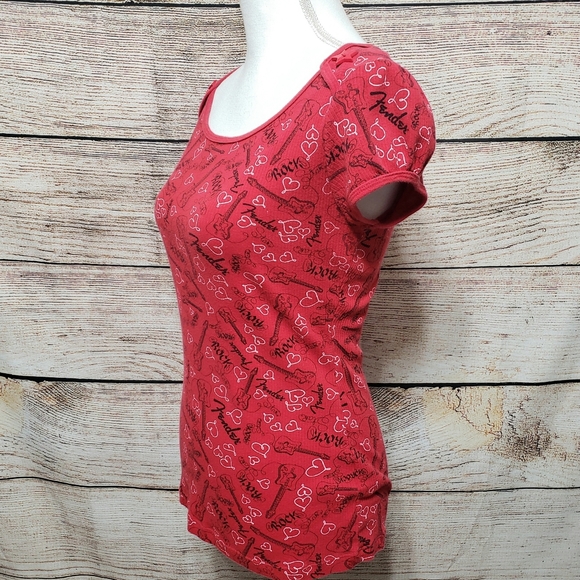 Fender Guitar Babydoll Shirt Size Medium - Picture 10 of 11